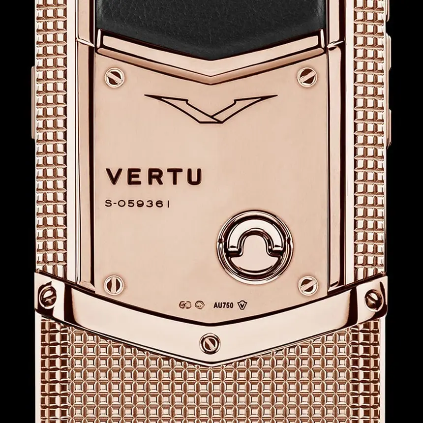 VERTU SIGNATURE S DESIGN CLOUS DE PARIS RED GOLD - ЦЕНА, ОПИСАНИЕ, ФОТО - 3