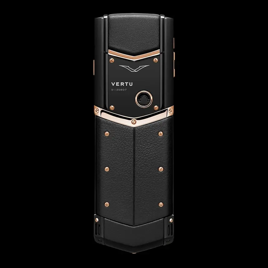 VERTU SIGNATURE S DESIGN PURE BLACK RED GOLD - ЦЕНА, ОПИСАНИЕ, ФОТО - 2