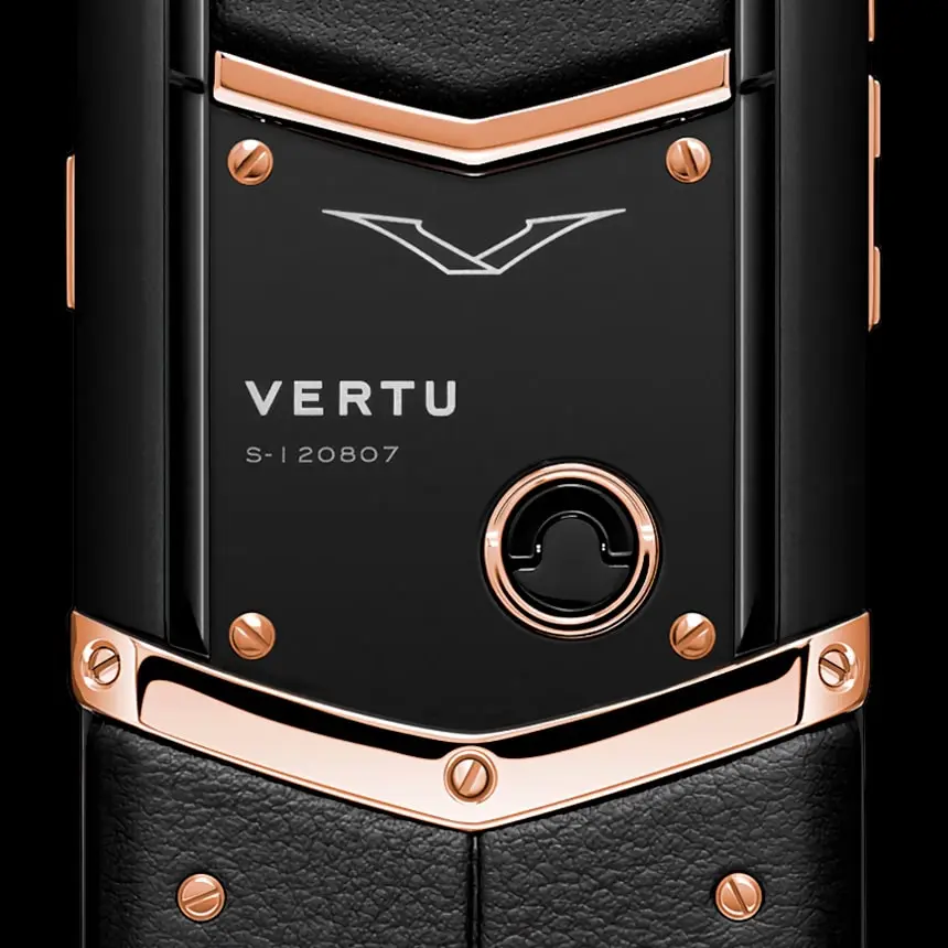 VERTU SIGNATURE S DESIGN PURE BLACK RED GOLD - ЦЕНА, ОПИСАНИЕ, ФОТО - 3