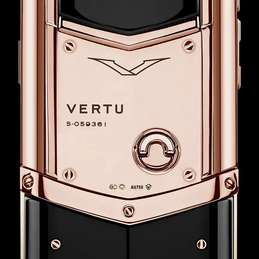 VERTU SIGNATURE S DESIGN RED GOLD BLACK CERAMIC - ЦЕНА, ОПИСАНИЕ, ФОТО - 3