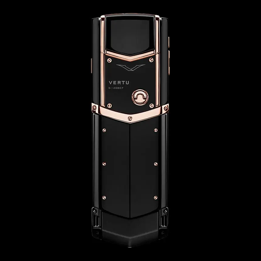 VERTU SIGNATURE S DESIGN RED GOLD BLACK DLC - ЦЕНА, ОПИСАНИЕ, ФОТО - 2