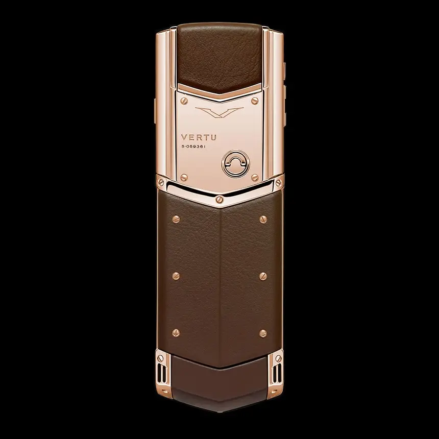 VERTU SIGNATURE S DESIGN RED GOLD BROWN LEATHER - ЦЕНА, ОПИСАНИЕ, ФОТО - 2
