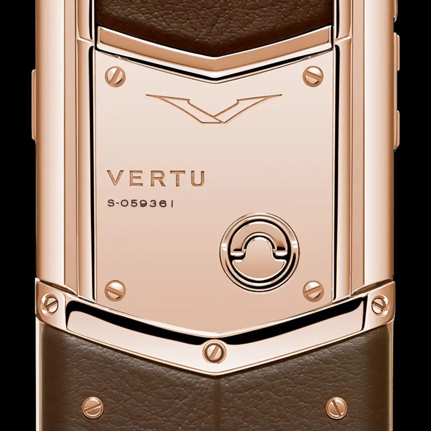 VERTU SIGNATURE S DESIGN RED GOLD BROWN LEATHER - ЦЕНА, ОПИСАНИЕ, ФОТО - 3