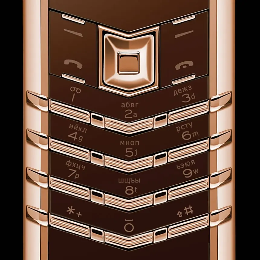 VERTU SIGNATURE S DESIGN RED GOLD BROWN LEATHER - ЦЕНА, ОПИСАНИЕ, ФОТО - 4