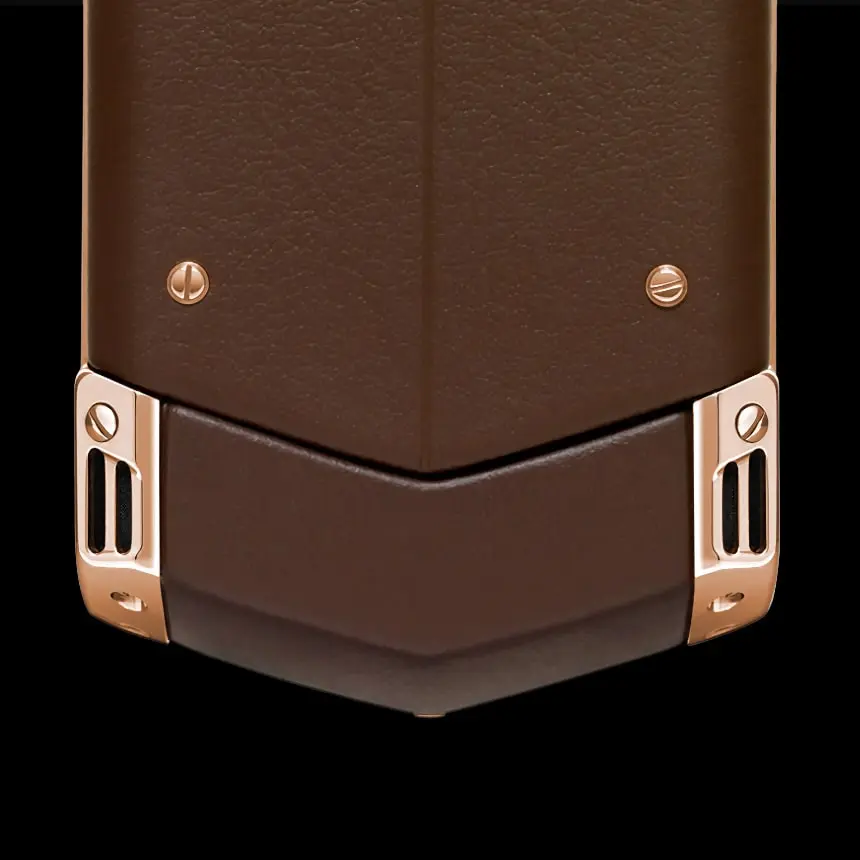 VERTU SIGNATURE S DESIGN RED GOLD BROWN LEATHER - ЦЕНА, ОПИСАНИЕ, ФОТО - 5