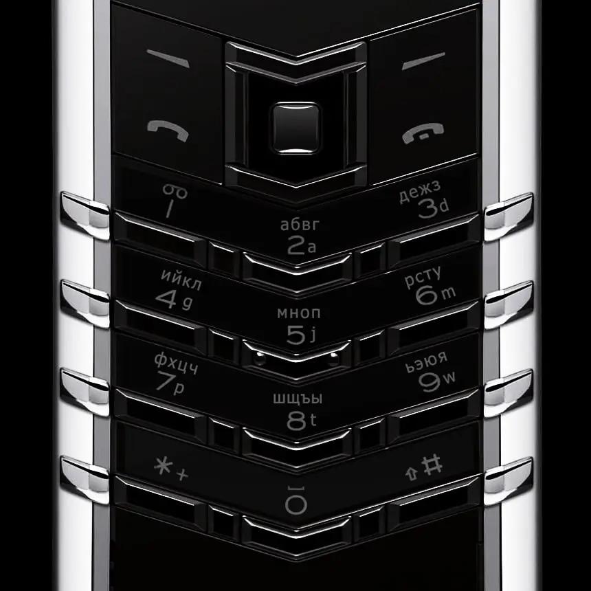 VERTU SIGNATURE S DESIGN STAINLESS STEEL DIAMONDS BLACK ALLIGATOR - ЦЕНА, ОПИСАНИЕ, ФОТО - 4