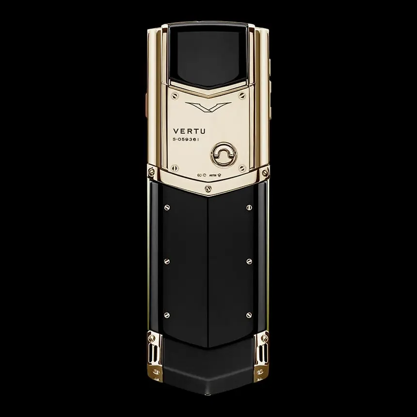 VERTU SIGNATURE S DESIGN YELLOW GOLD BLACK CERAMIC - ЦЕНА, ОПИСАНИЕ, ФОТО - 2