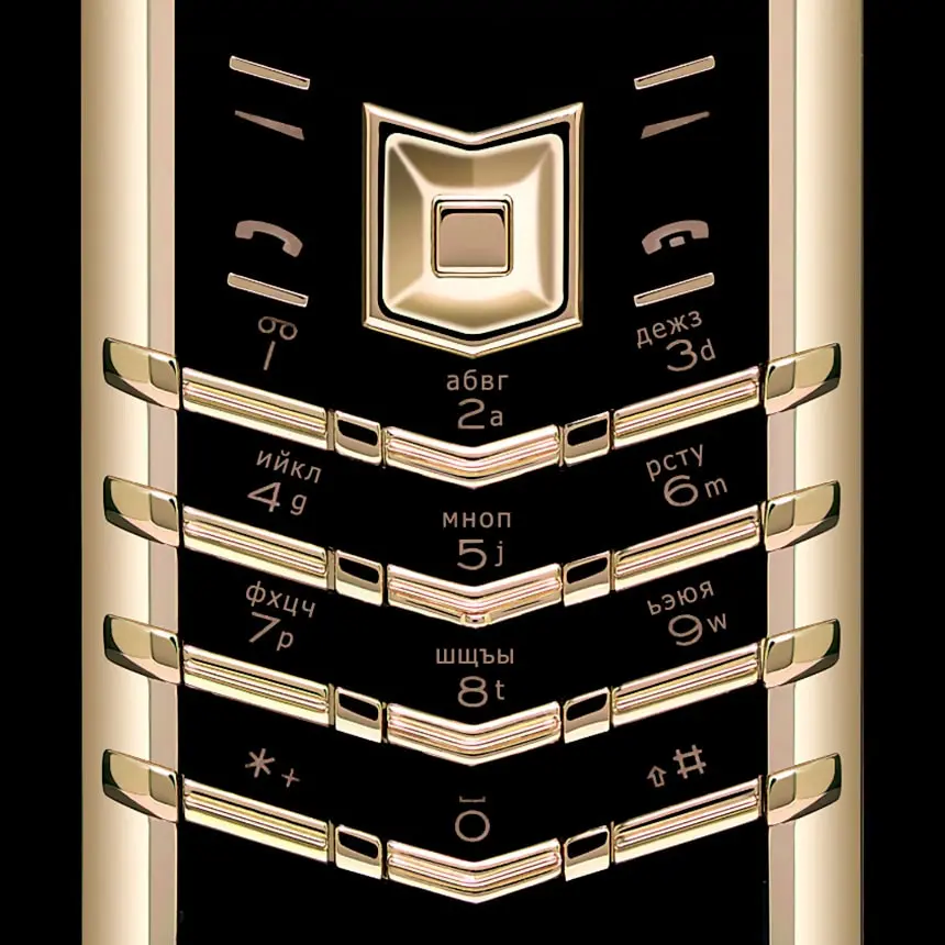 VERTU SIGNATURE S DESIGN YELLOW GOLD BLACK CERAMIC - ЦЕНА, ОПИСАНИЕ, ФОТО - 4